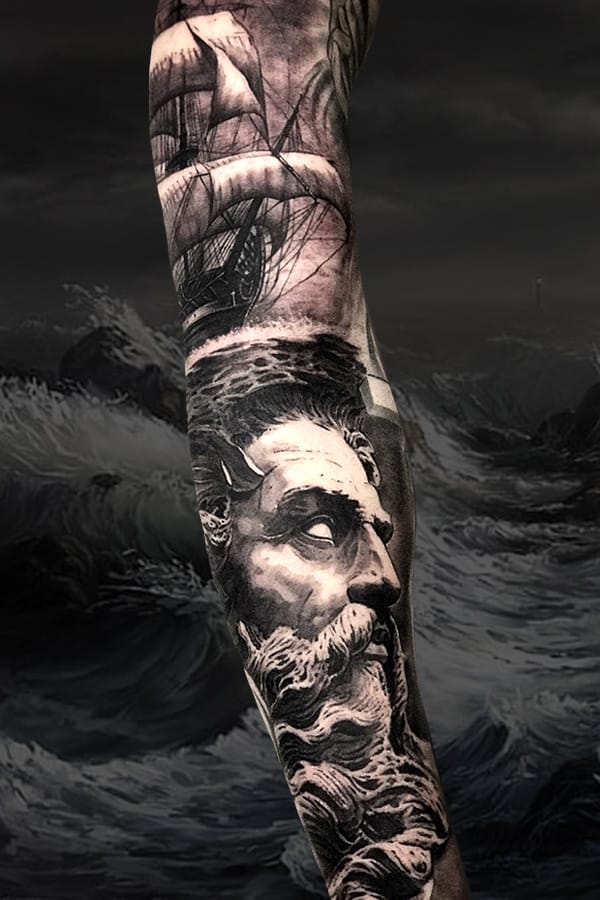 poseidon tattoo