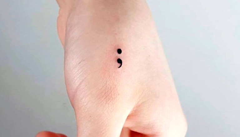 Qué Significa El Tatuaje De Punto Y Coma